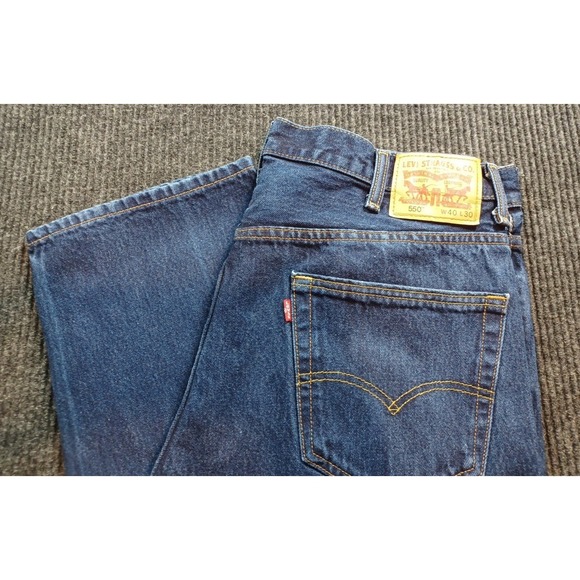 Levi's Other - Levi's Men's 550 0216 Relaxed Heavyweight 40x30 Dark Blue Non-Stretch